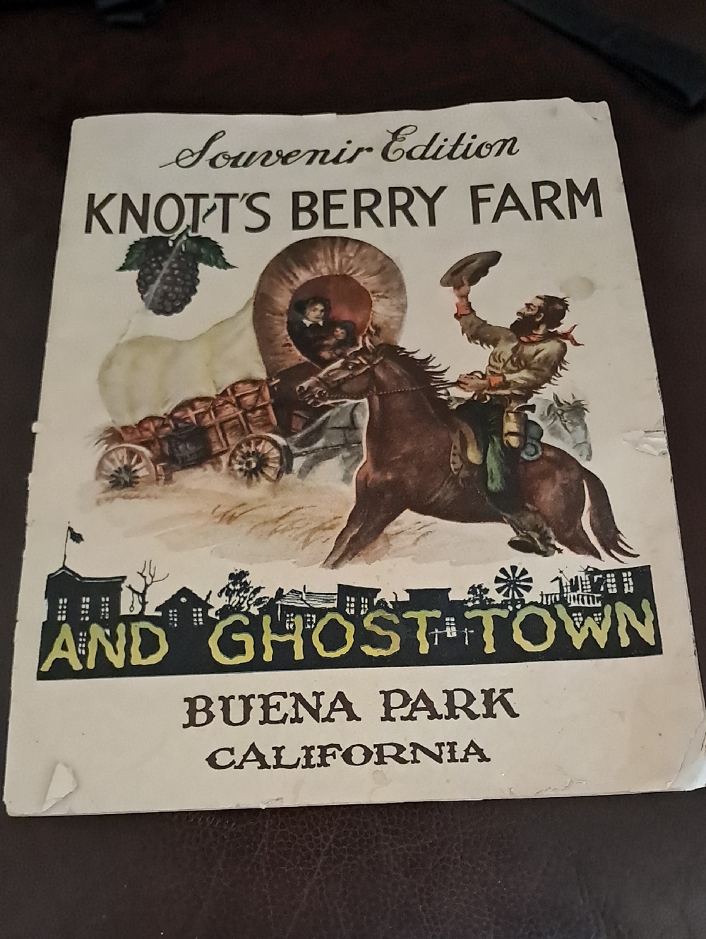 Vintage 1948-50 story of KNOTTS BERRY FARM & Ghost Town Brochure Buena Pk Calif